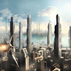 Image for article titled These Futuristic City Wallpapers Will Take Your Breath Away